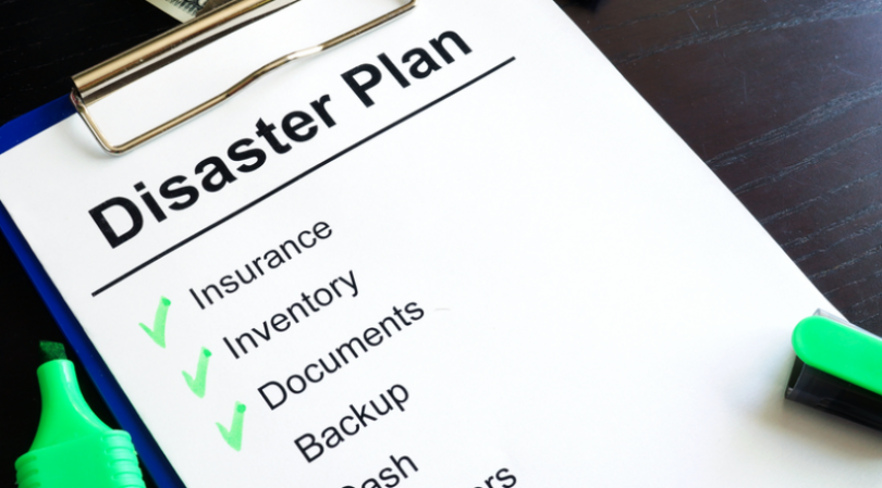 Disaster plan checklist