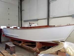 Boat being built