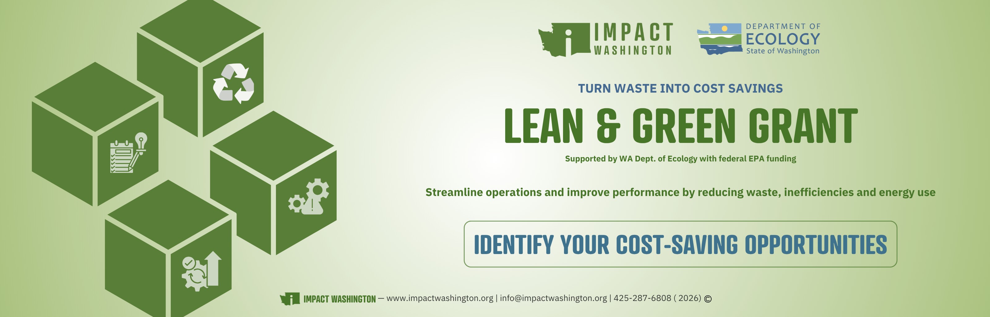 Lean and green grant graphic